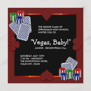 Las Vegas Casino Prom Inbjudningar