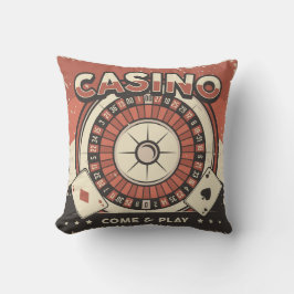 Las Vegas Casino Roulette Wheel Kudde