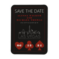 Las Vegas Casino Skyline Bröllop spara datum