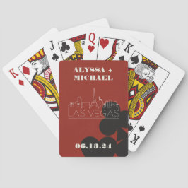 Las Vegas Casino Skyline Wedding Favor Casinokort