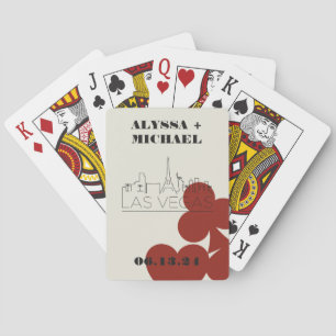 Las Vegas Casino Skyline Wedding Favor Casinokort
