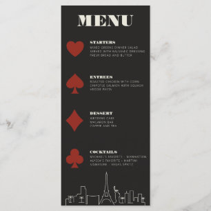 Las Vegas Casino Skyline Wedding Reception Meny