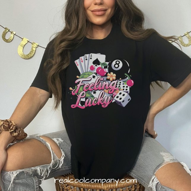 Las Vegas Casino-stämning för high rollers T-shirt (Skapare uppladdad)