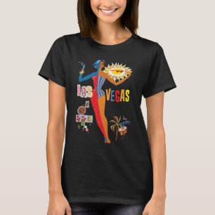 Las Vegas Casino Tjej Show Resa T-Shirt
