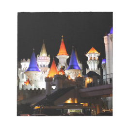 Las Vegas Castle Hotel Gaming Vegas City Colorful Anteckningsblock