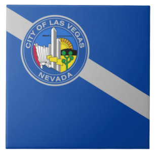 Las Vegas city flagga Kakelplatta