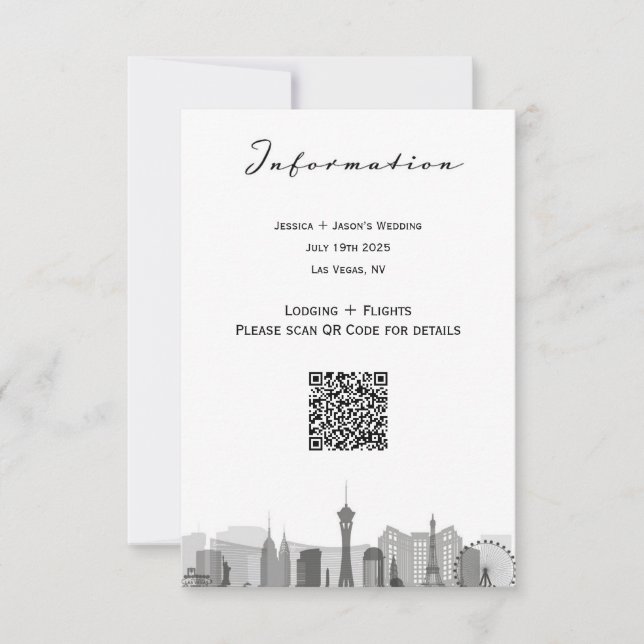 Las Vegas City RSVP OSA Kort (Framsida)