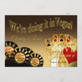 Las Vegas Deluxe Bröllop | sand Inbjudningar