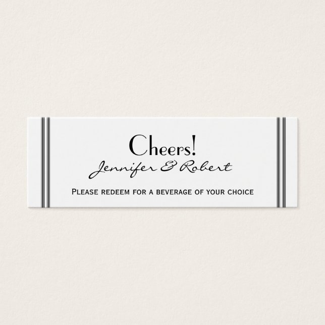 Las Vegas Destination Wedding Drink Biljett (Framsidan)