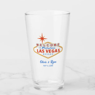 Las Vegas Destination Wedding Keepsaké Gift Glaskopp