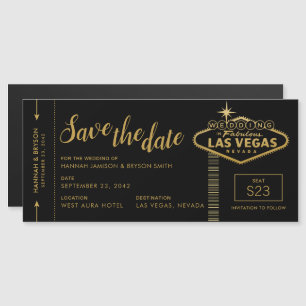 Las Vegas Destination Wedding Spara datum magneter