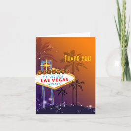 Las Vegas Destinationsbröllop - tack för ditt kort