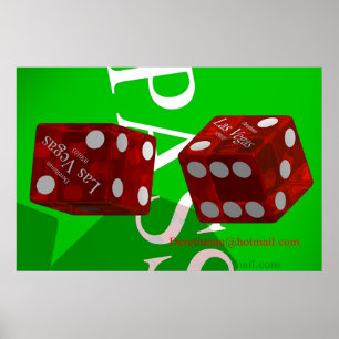 Las Vegas Dice II (tryckt) Poster