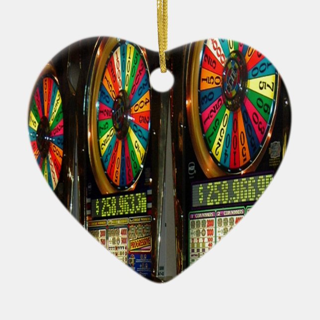 Las Vegas enarmad bandit Julgransprydnad Keramik (Framsidan)