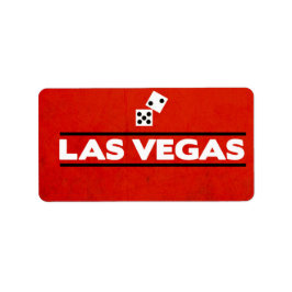 Las Vegas-etiketter Adressetikett