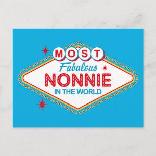 Las Vegas Fabulous Nonnie Postcard Vykort