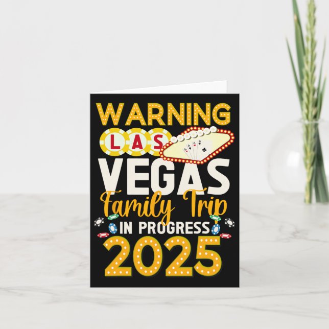 Las Vegas-familjen Resa under Progress 2025 Las Ve Kort (Framsida)