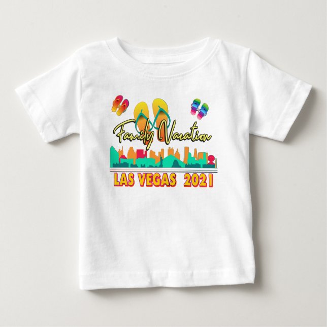 Las Vegas familjevaktion 2021 Sommarsäsong T-Shi T Shirt (Framsida)