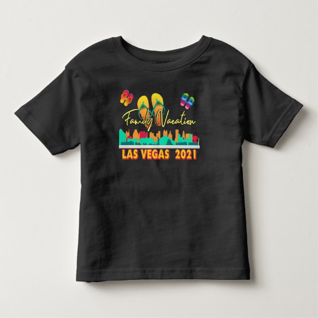 Las Vegas familjevaktion 2021 Sommarsäsong T-Shi T Shirt (Framsida)