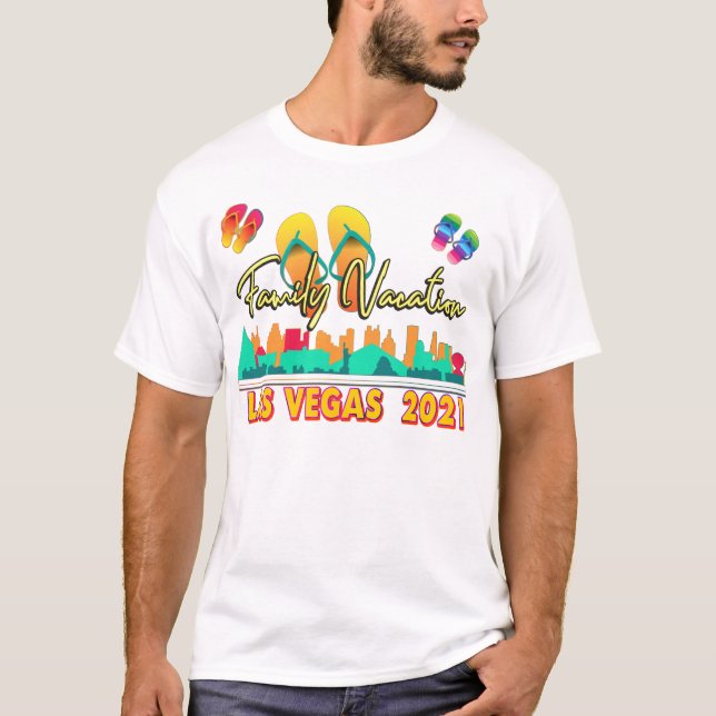 Las Vegas familjevaktion 2021 Sommarsäsong T-Shi T Shirt (Framsida)