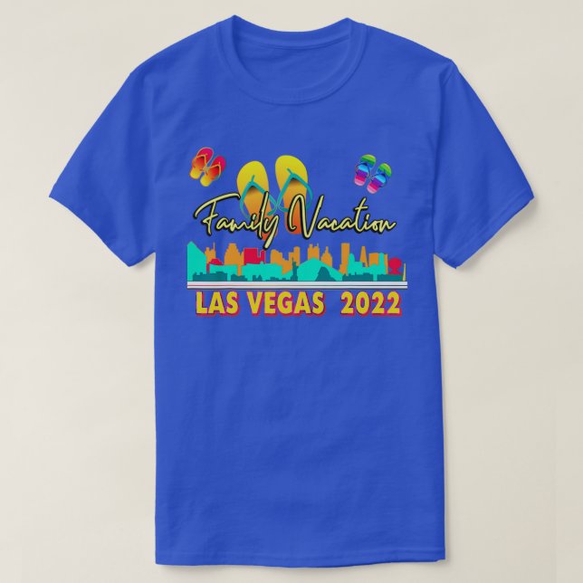 Las Vegas Family Vacation 2022 Sommarsäsongen T Shirt (Design framsida)