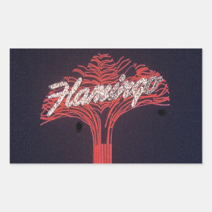 Las Vegas Flamingo Hotel Rektangulärt Klistermärke