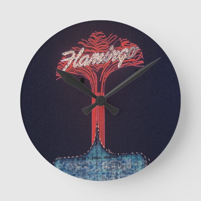 Las Vegas Flamingo Hotel Rund Klocka (Framsida)