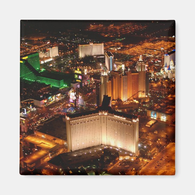 Las Vegas-flyg från en blimp Magnet (Framsidan)