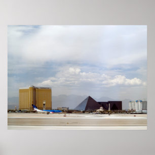Las Vegas-flygplats Runway Poster Skriv ut