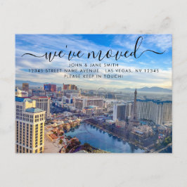 Las Vegas flyttmeddelande postkort Meddelande Vykort