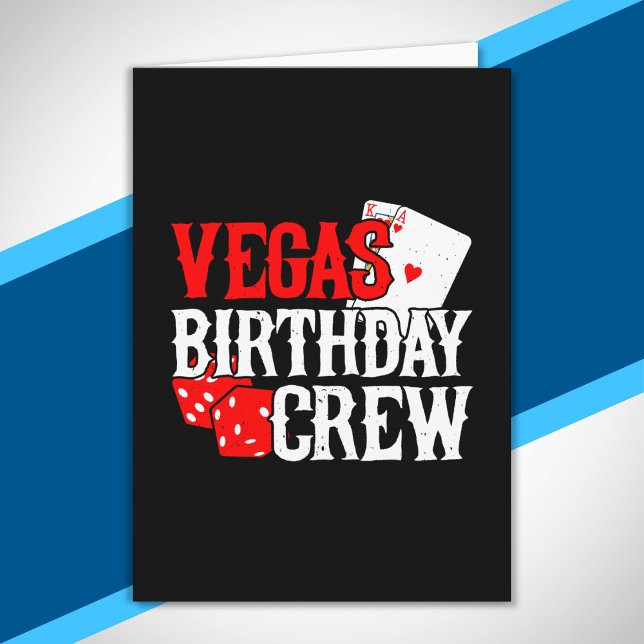 Las Vegas födelsedag - Fest i Vegas födelsedagslag Kort (Skapare uppladdad)