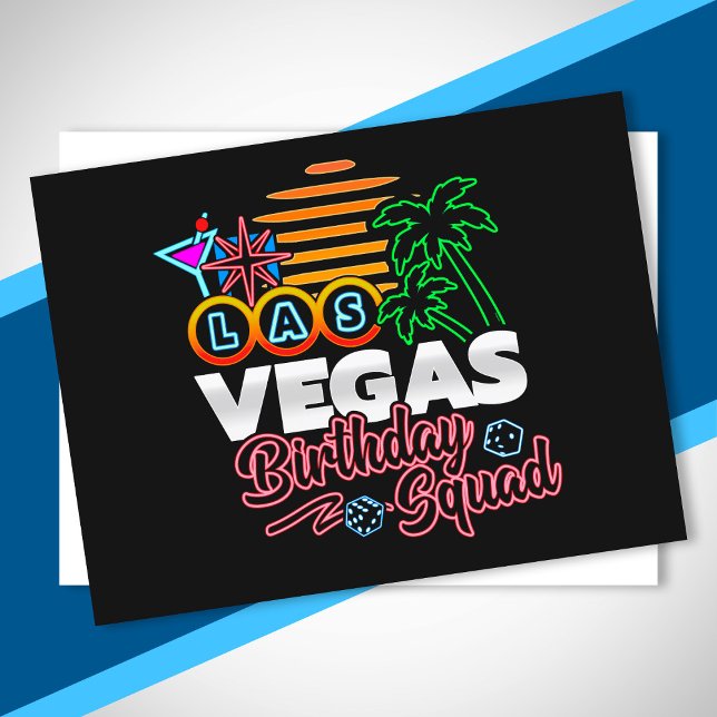 Las Vegas födelsedag - Vegas födelsedagsgäng Vykort (Skapare uppladdad)