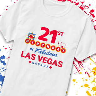Las Vegas Födelsedagsfest - 21:a födelsedagen i Ve T Shirt