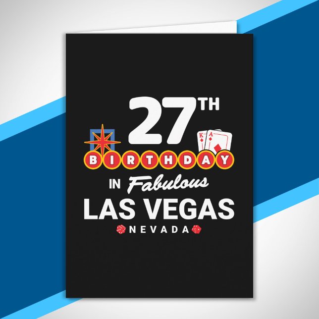 Las Vegas Födelsedagsfest - 27-årsdag i Vegas Kort (Skapare uppladdad)