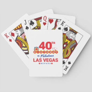 Las Vegas-Födelsedagsfest - 40:e födelsedagen i Ve Casinokort