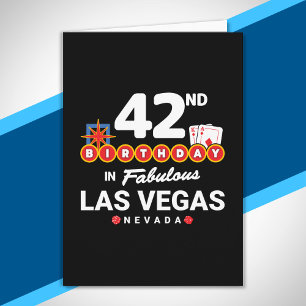 Las Vegas Födelsedagsfest - 42-årsdag i Vegas Kort