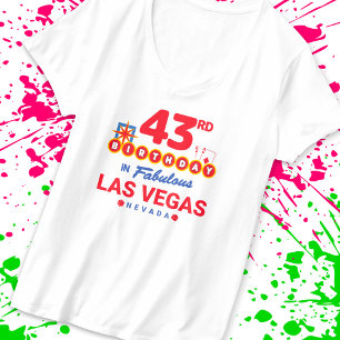 Las Vegas Födelsedagsfest - 43:e födelsedagen i Ve T Shirt