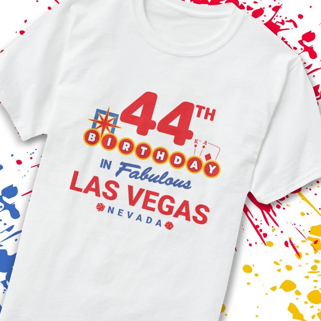 Las Vegas Födelsedagsfest - 44:e födelsedagen i Ve T Shirt (Skapare uppladdad)