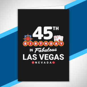 Las Vegas Födelsedagsfest - 45-årsdag i Vegas Kort