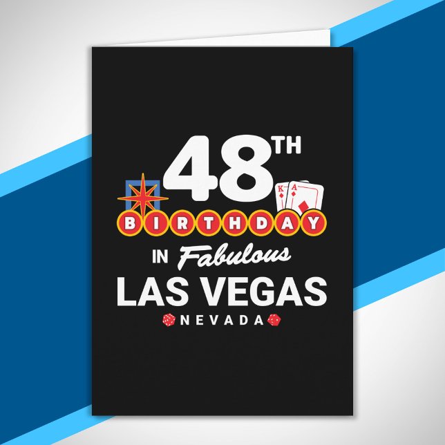 Las Vegas Födelsedagsfest - 48-årsdag i Vegas Kort (Skapare uppladdad)