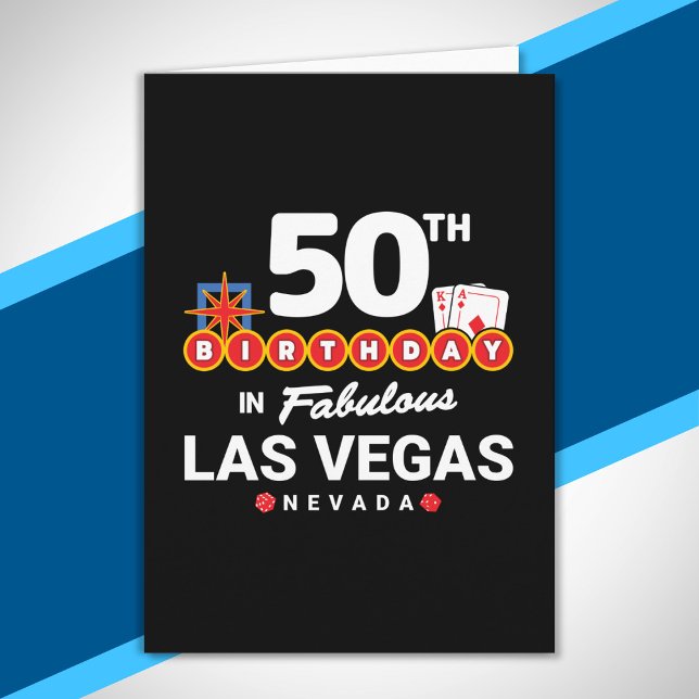 Las Vegas Födelsedagsfest - 50-årsfirande i Vegas Kort (Skapare uppladdad)