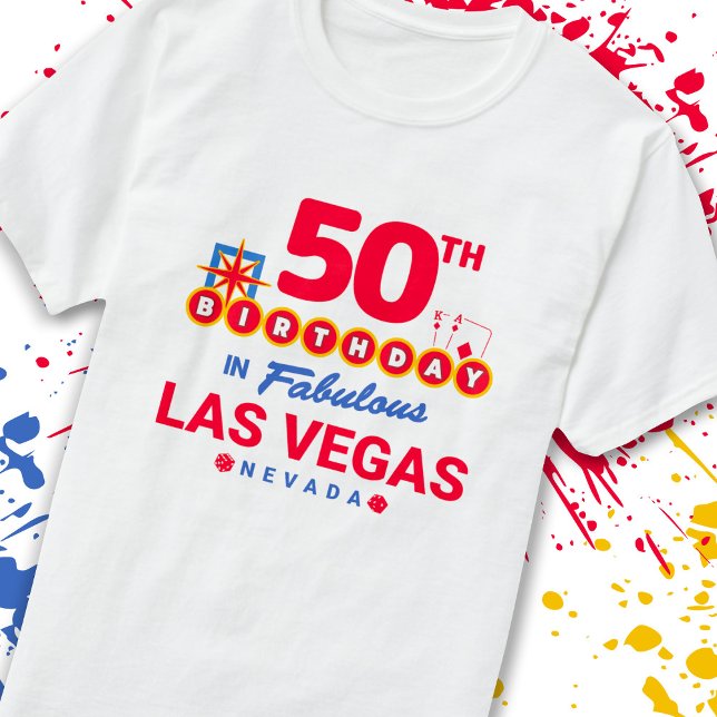 Las Vegas-Födelsedagsfest - 50:e födelsedagen i Ve T Shirt (Skapare uppladdad)