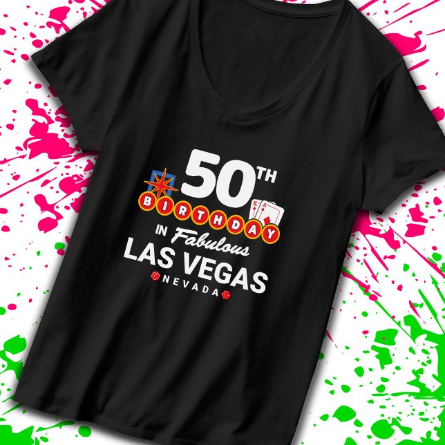 Las Vegas-Födelsedagsfest - 50:e födelsedagen i Ve T Shirt (Skapare uppladdad)