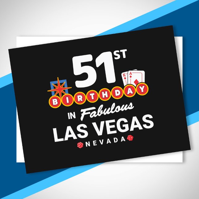 Las Vegas Födelsedagsfest - 51-årsdag i Vegas Vykort (Skapare uppladdad)