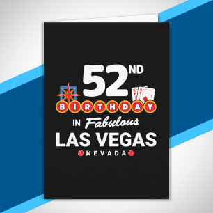 Las Vegas Födelsedagsfest - 52:a födelsedagen i Ve Kort