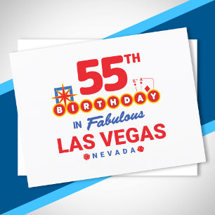 Las Vegas Födelsedagsfest - 55-årsdag i Vegas Vykort
