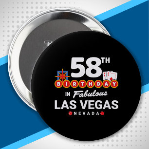 Las Vegas Födelsedagsfest - 58:e födelsedagen i Ve Knapp