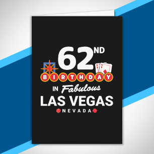 Las Vegas Födelsedagsfest - 62-årsdag i Vegas Kort