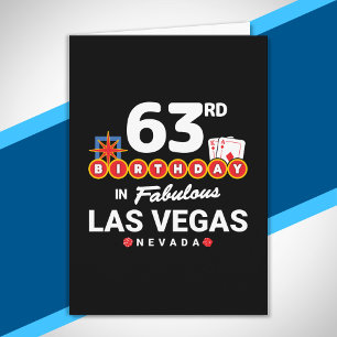 Las Vegas Födelsedagsfest - 63-årsdag i Vegas Kort