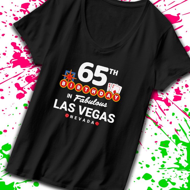 Las Vegas Födelsedagsfest - 65ens födelsedag i Veg T Shirt (Skapare uppladdad)